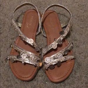 Cute coin sandals